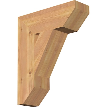 Traditional Slat Smooth Bracket, Western Red Cedar, 5 1/2W X 18D X 22H